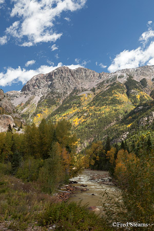 Durango and Silverton Narrow Gauge Railroad Animas River San Juan Mountains